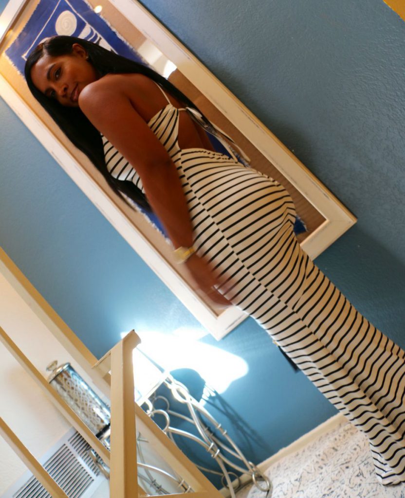 Striped me down Dress