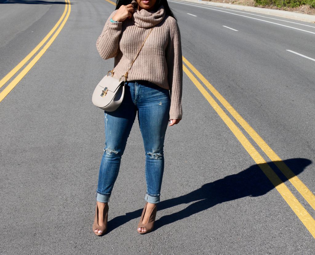 denim jeans cozy sweaters fashion blogger
