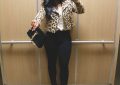 Leopard Motocycle jacket from H&M black fashion blogger