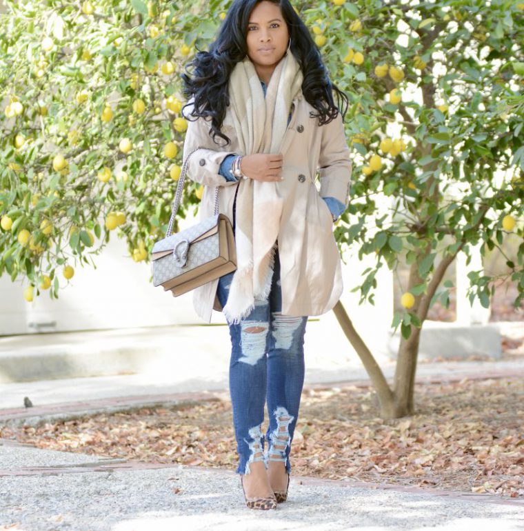 black fashion blogger winter style
