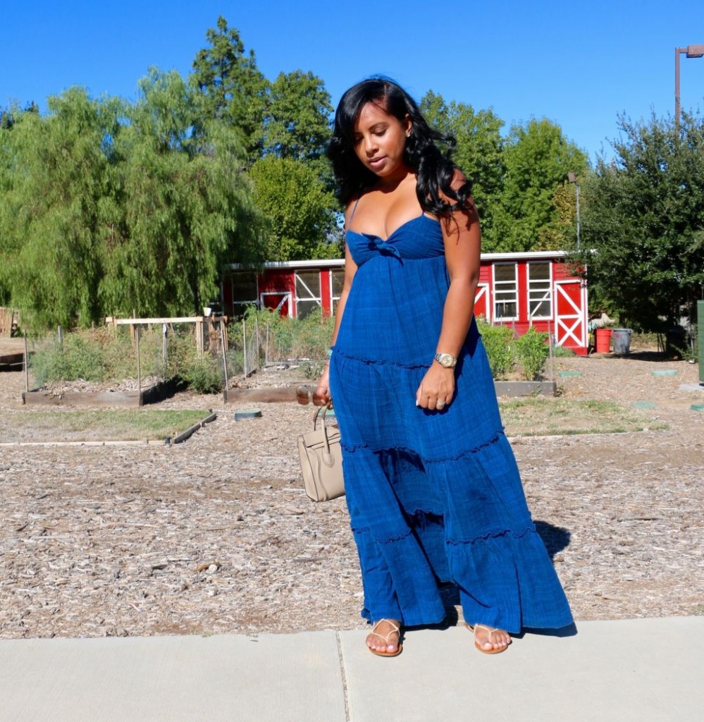 maxi dress with flats