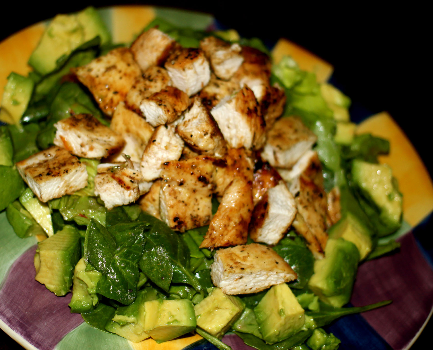 chicken and avocado salad