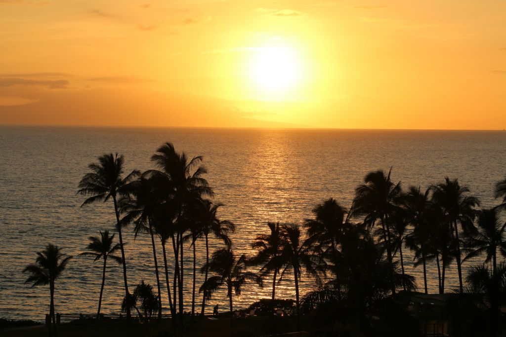 Maui sunset in Hawaii