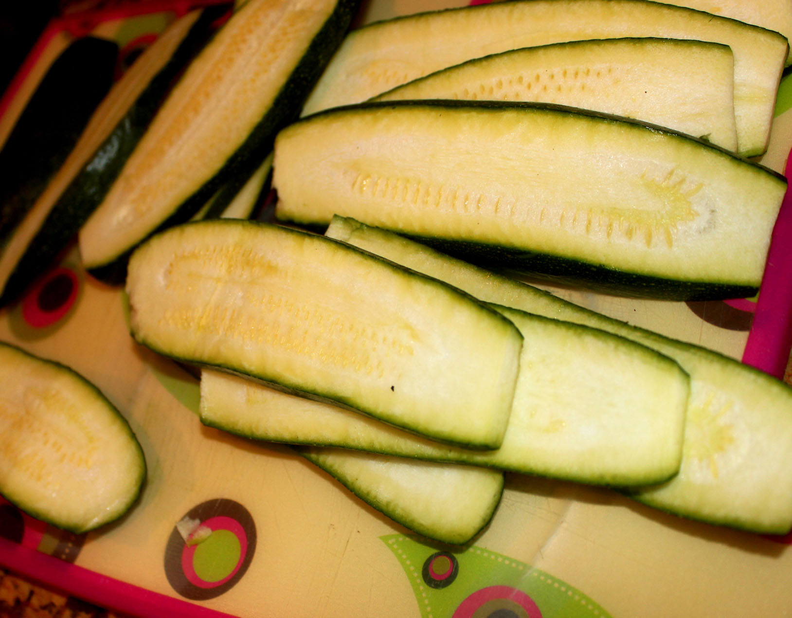 sliced zucchini