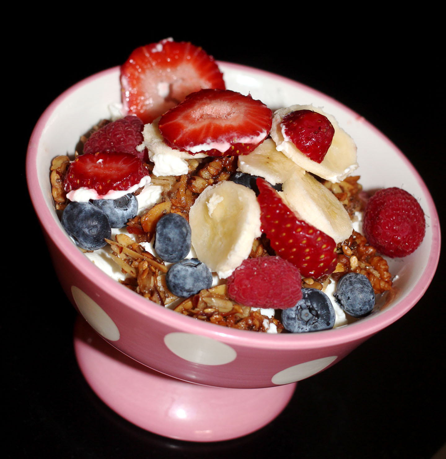 yogurt with fruit and granola...daily